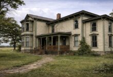 Graestone Manor in rural Western New York, a secluded stone estate surrounded by trees and quiet grounds.