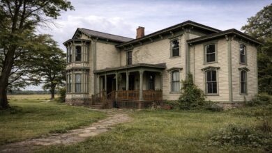 Graestone Manor in rural Western New York, a secluded stone estate surrounded by trees and quiet grounds.